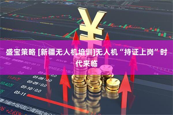 盛宝策略 [新疆无人机培训]无人机“持证上岗”时代来临